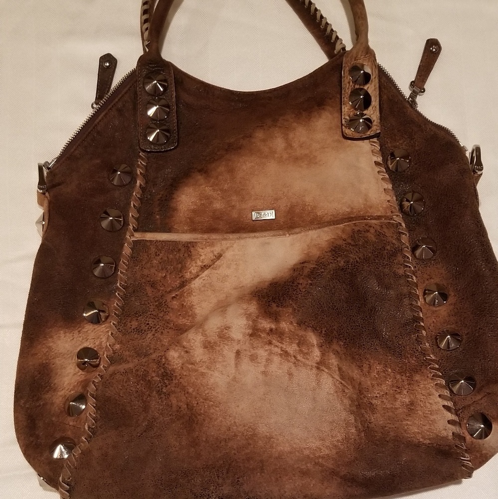 Be & D Handbag in brown amd tan